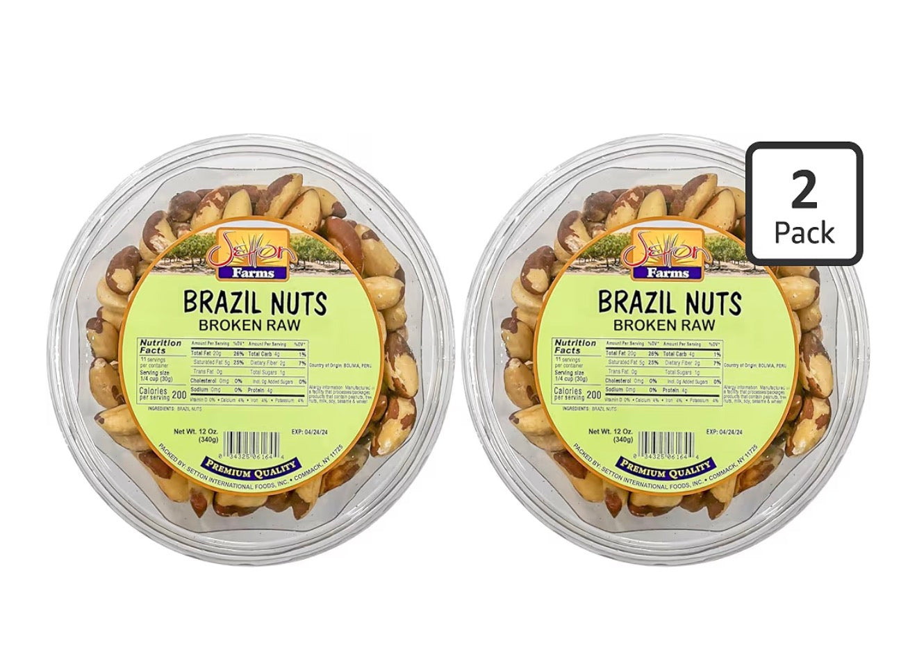 Brazil Nuts | Whole Raw | Non-GMO | Premium Quality | Bulk Value 22 lbs